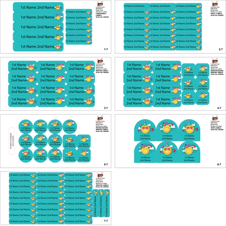 Birthday Smiley-Value Pack of 111 labels