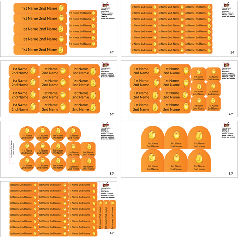 Dancing Chicken-Value Pack of 111 labels