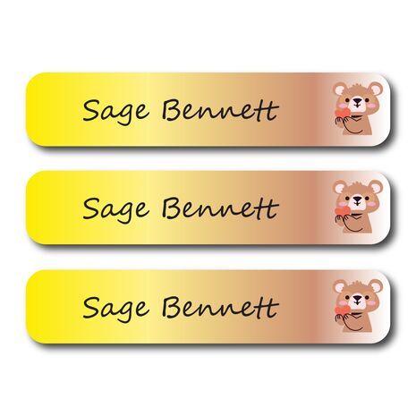 Cute Teddy Bear-Value Pack of 111 labels