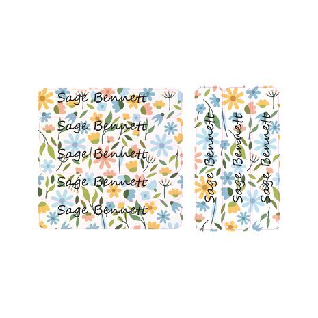 Flower Wallpaper-Pack of 30 Large waterproof labels