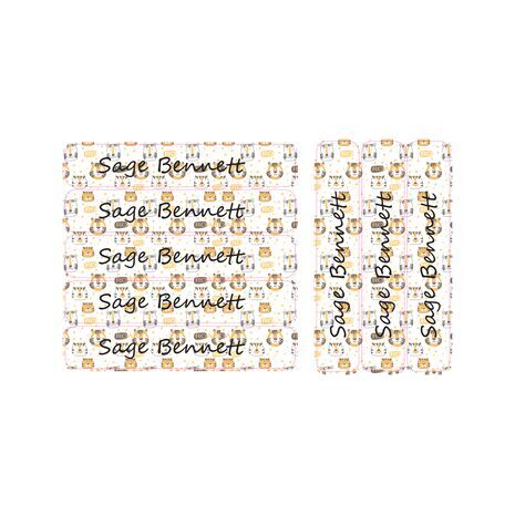 Stripe Tiger-Pack of 30 Large waterproof labels