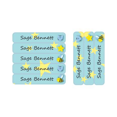 Busy Bee-Pack of 30 Large waterproof labels