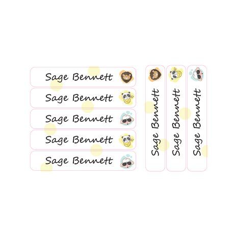 Sheep in Glasses-Pack of 30 Large waterproof labels