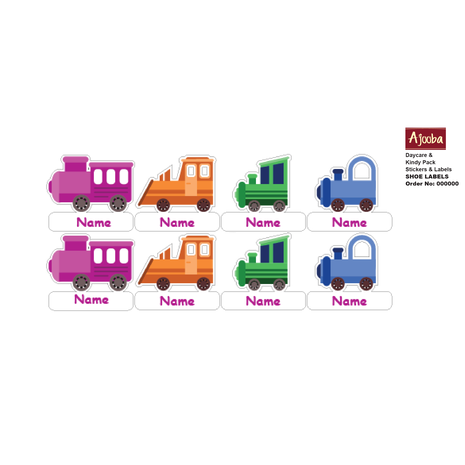 Colorful Train Engines-Pack of 12