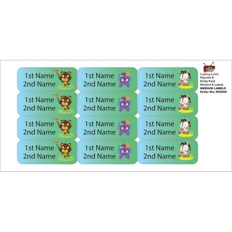 Honey And Bear-Pack of 30 Classic Waterproof Labels
