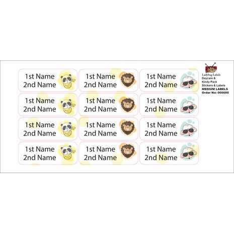 Sheep in Glasses-Pack of 30 Classic Waterproof Labels