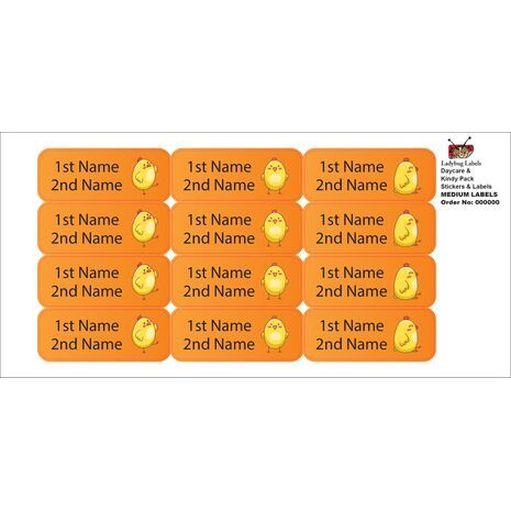 Dancing Chicken-Pack of 30 Classic Waterproof Labels