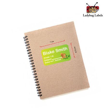 Adorable Squirrel-Pack of 40 Book Labels