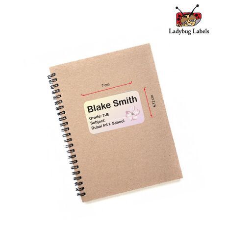 Dessert Rose-Pack of 40 Book Labels