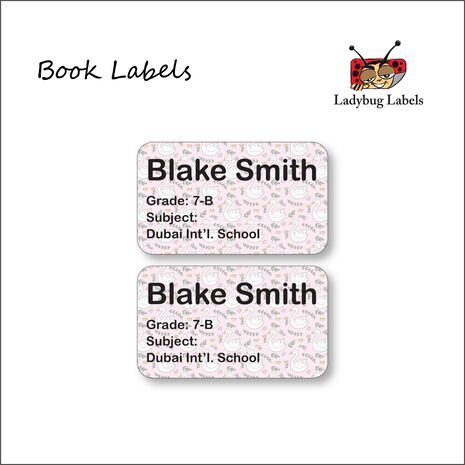 Leafy Duck-Pack of 40 Book Labels