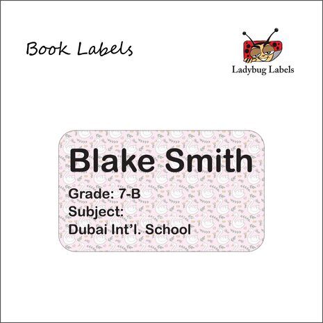 Leafy Duck-Pack of 40 Book Labels