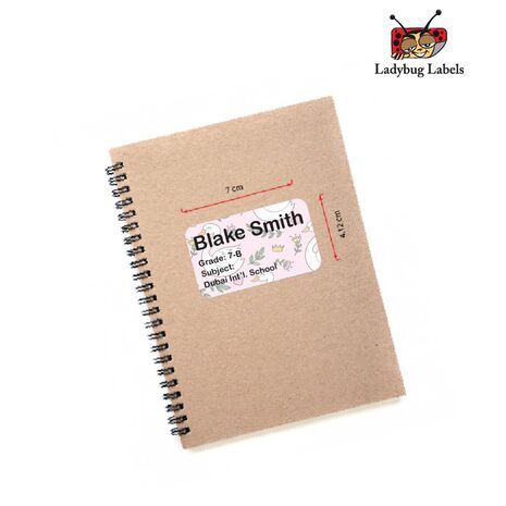 Leafy Duck-Pack of 40 Book Labels