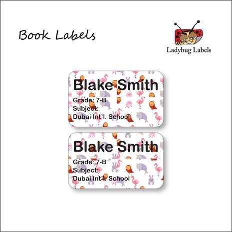 Water Animals-Duty Truck-Pack of 40 Book Labels