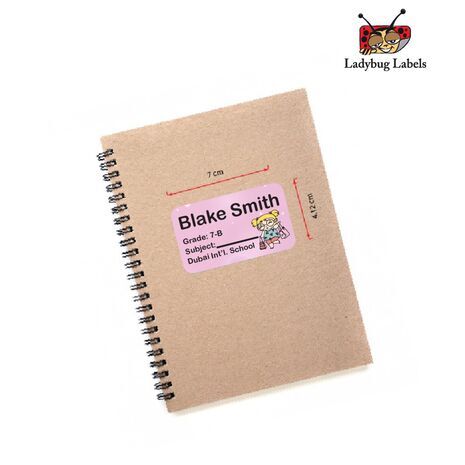 Shopping Girl-Pack of 40 Book Labels