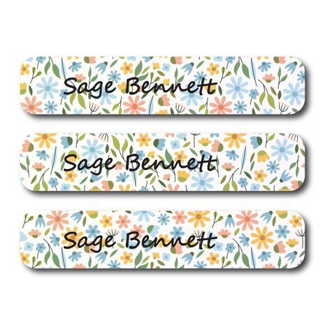 Flower Wallpaper-Pack of 30 Pencil Waterproof Labels