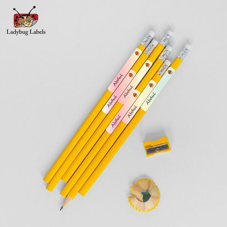 Kiwi Cupcake-Pack of 30 Pencil Waterproof Labels
