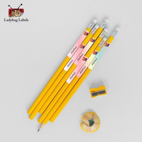 Sleepy Dog-Pack of 30 Pencil Waterproof Labels