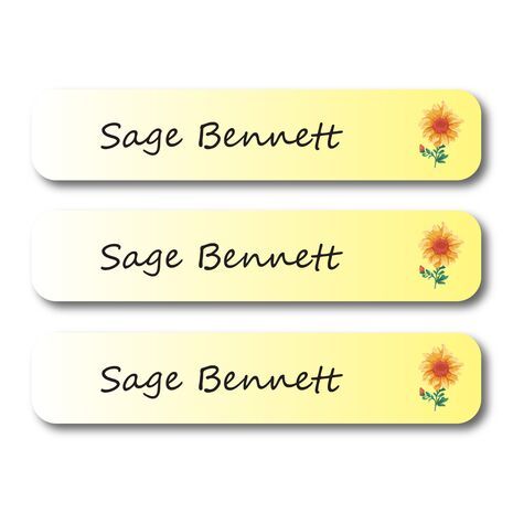 Vintage Flower-Pack of 30 Pencil Waterproof Labels
