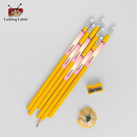 Tiara Giraffe-Pack of 30 Pencil Waterproof Labels