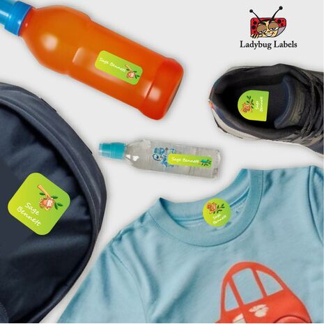 Adorable Squirrel-Pack of 50 Round Waterproof Labels