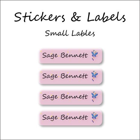 Little Fairy-Pack of 30 Small Waterproof Labels
