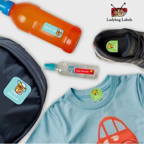 Cute Ducky-Pack of 30 Small Waterproof Labels