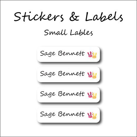 ​Love Birds-Pack of 30 Small Waterproof Labels