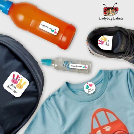 ​Love Birds-Pack of 30 Small Waterproof Labels