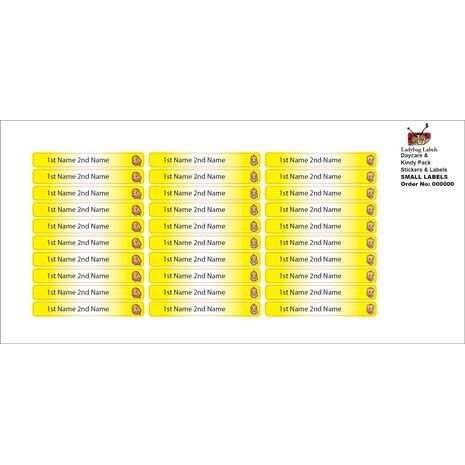 Cherry Girl-Pack of 30 Small Waterproof Labels