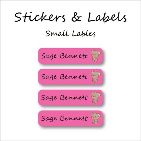Koala Bear-Pack of 30 Small Waterproof Labels