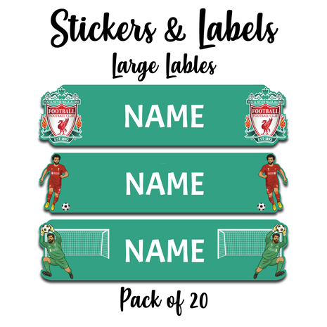 Ajooba - Football- Green Personalized Labels -Value pack of 108 labels
