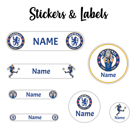 Ajooba - Football- White01 Personalized Labels -Value pack of 108 labels