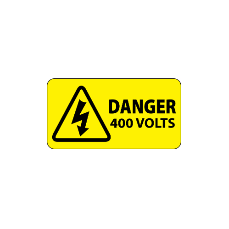 ​Danger 400 Volts Labels 100x50mm