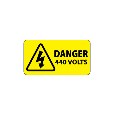 ​Danger 440 Volts Labels 100x50mm