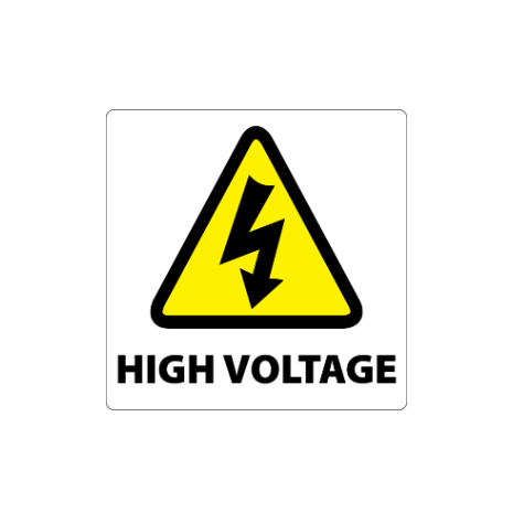 ​High Voltage Stickers 50x50mm