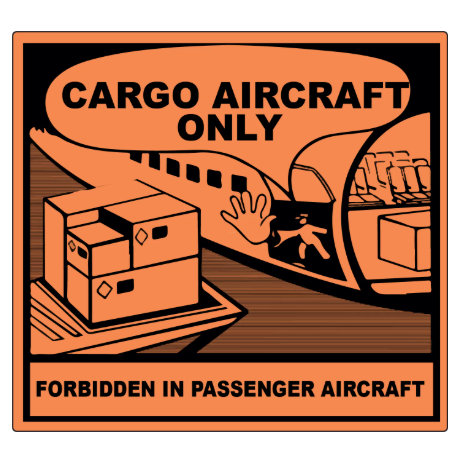 Cargo Aircraft Only Labels 120x110mm