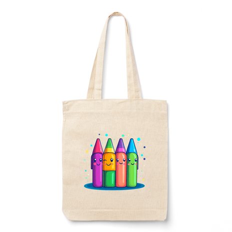 Ajooba Canvas Bag-Color Pencils