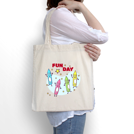 Ajooba Canvas Bag-Fun Day