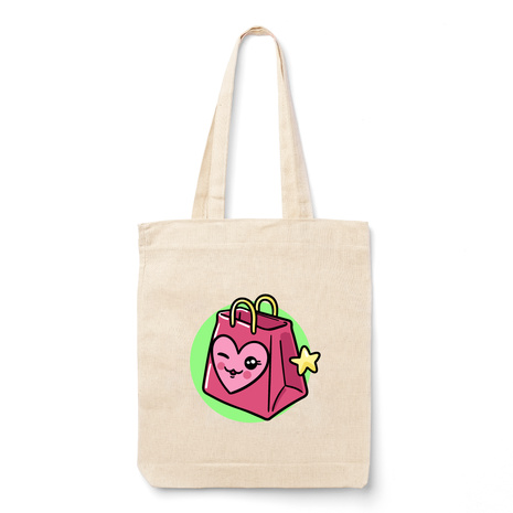 Ajooba Canvas Bag-Love Smiley