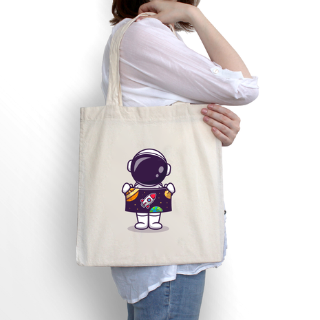 Ajooba Canvas Bag-Space Man