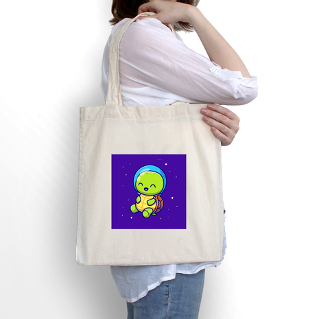 Ajooba Canvas Bag-Space Turtle