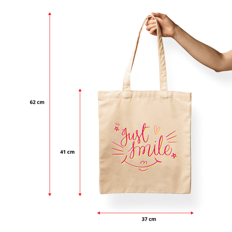 Ajooba Canvas Bag-Just Smile