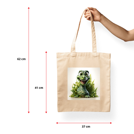 Ajooba Canvas Bag-Dinosur