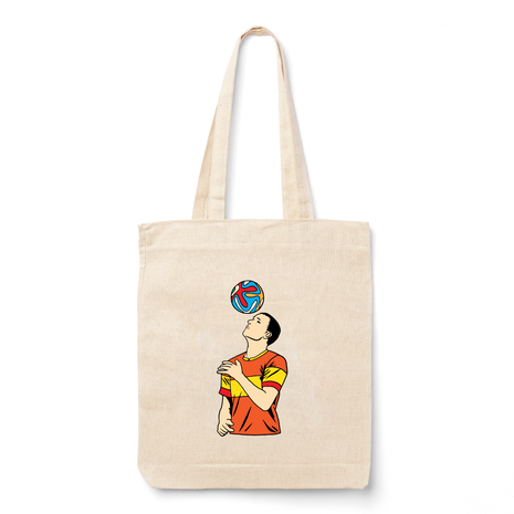 Ajooba Canvas Bag-Football Heading