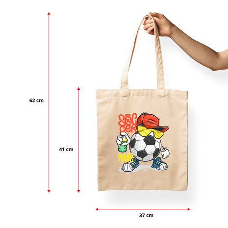 Ajooba Canvas Bag-Soccer Player