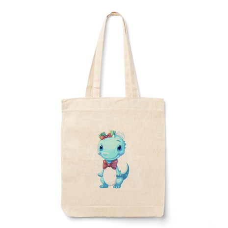 Ajooba Canvas Bag-Cute Dinosur