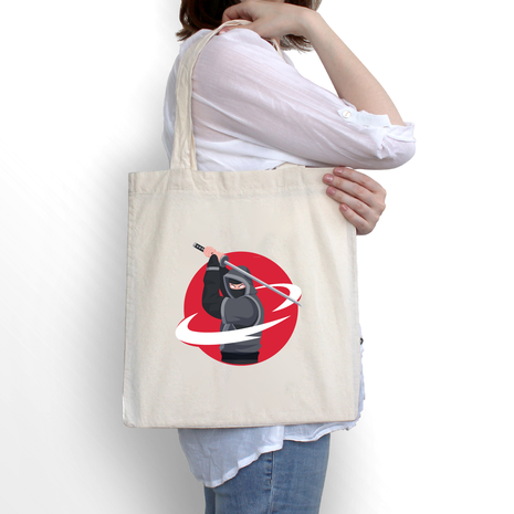 Ajooba Canvas Bag-Ninja Man