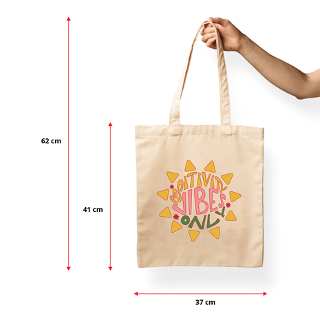 Ajooba Canvas Bag-Positivity Vibe