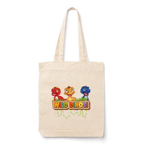 Ajooba Canvas Bag-Wild Dinos