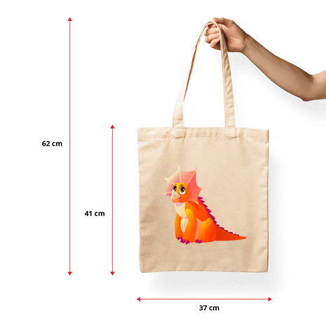Ajooba Canvas Bag-Poor Dino